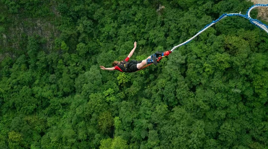 Bungee Jump Free Fall Moment