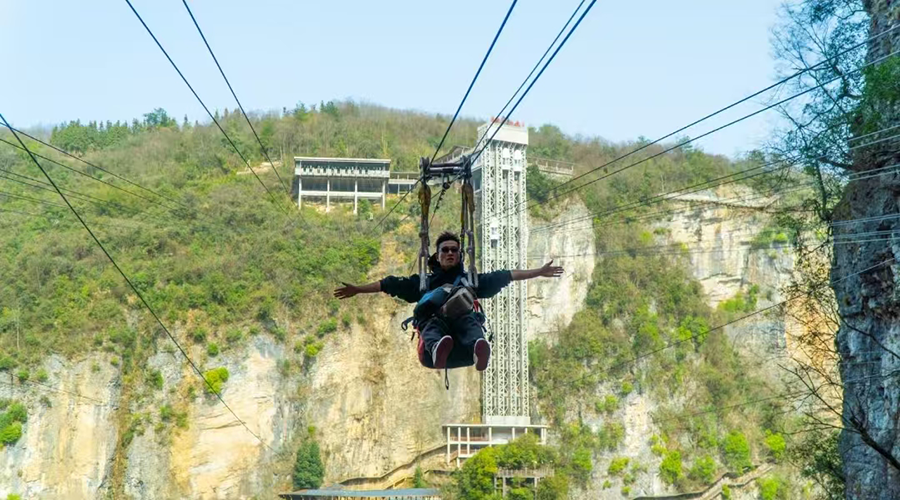 High-Altitude Zip Line Canyon View