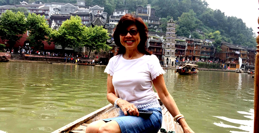 phoenix ancient town-Boat ride in Tuo river