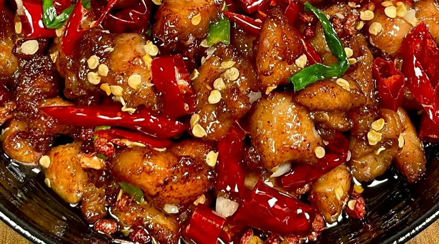 Young Chicken with Cayenne Peppers