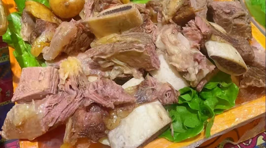 Braised Yak Meat - Tender yak meat braised with spices